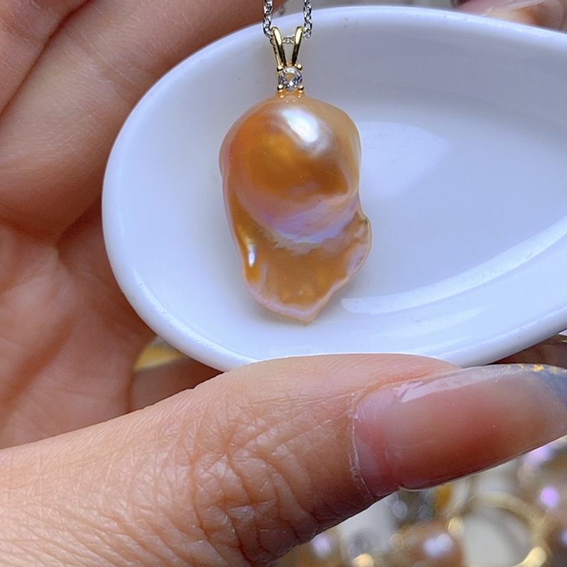 【闪购商品】淡水珍珠吊坠合金