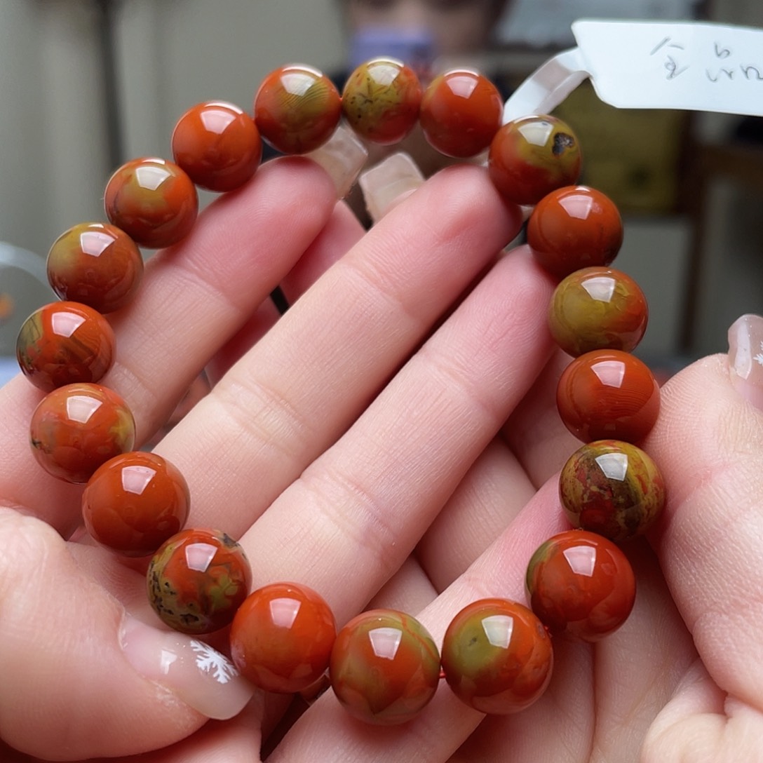 南红玛瑙手链未镶嵌