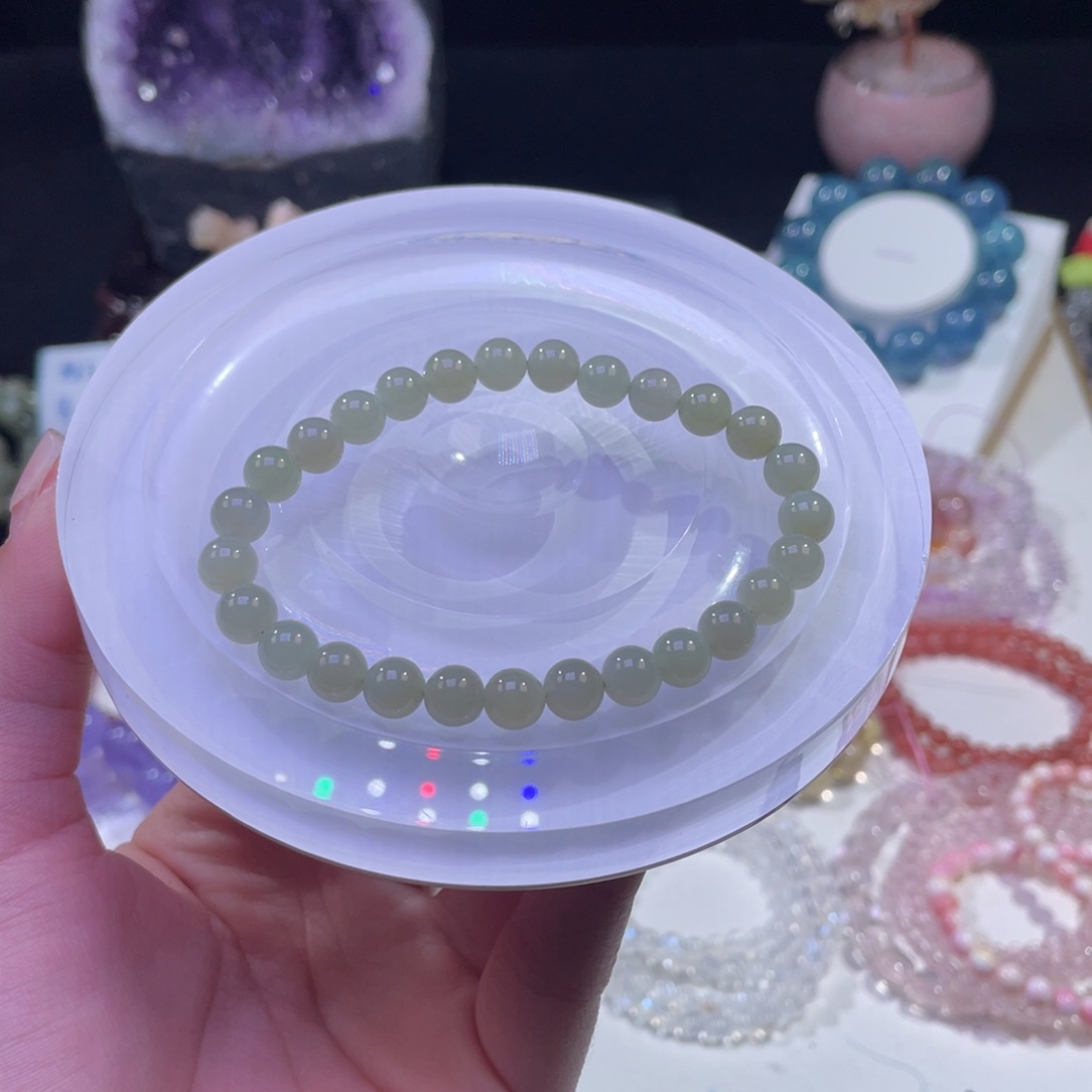 未镶嵌手链水晶超值和田玉7mm