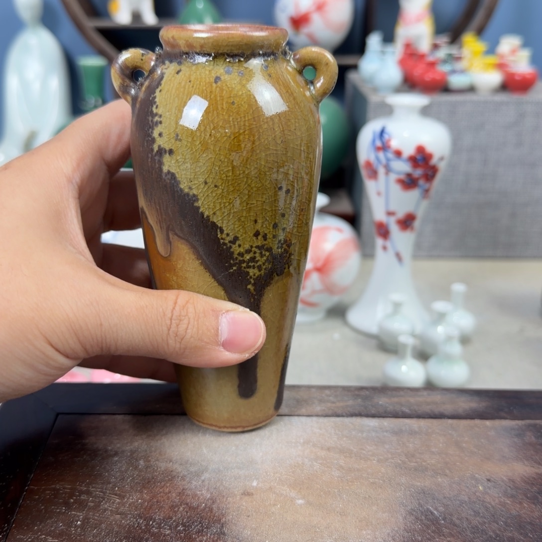 陶瓷手工小花器摆件