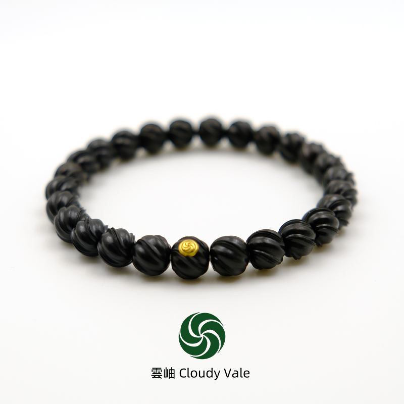 云岫cloudyvale金标乌木玄珠手串9mm*8mm-26颗