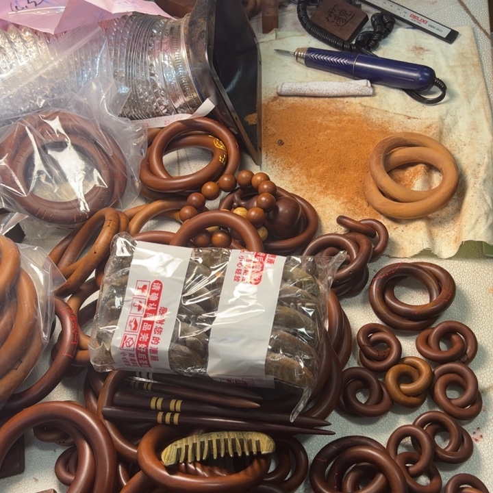 维腊木（绿檀）小梳子绿毯木福利款8、8