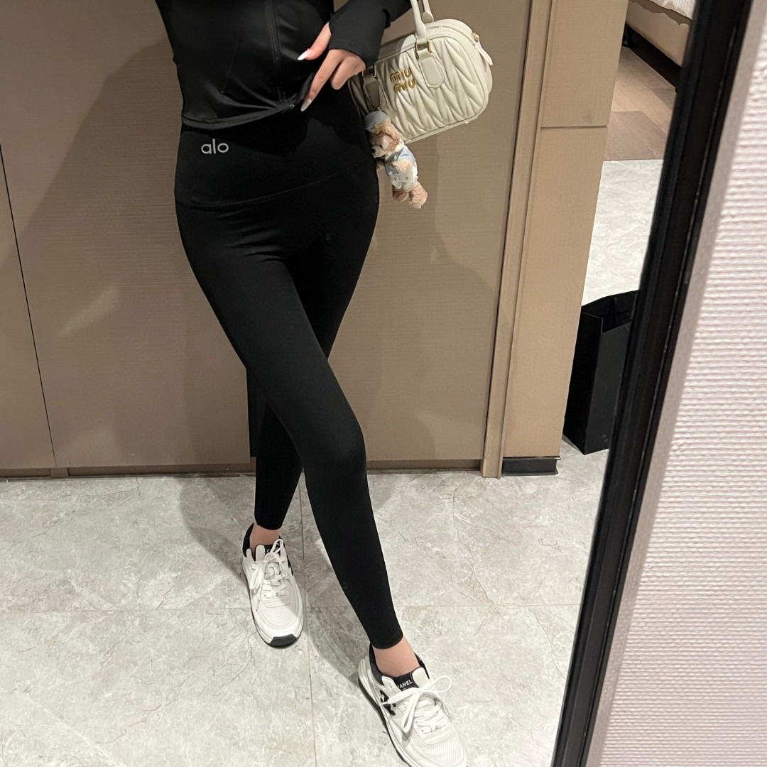 2025春夏新款瑜伽运动打底裤显瘦高腰紧身外穿芭比裤小脚黑色弹力