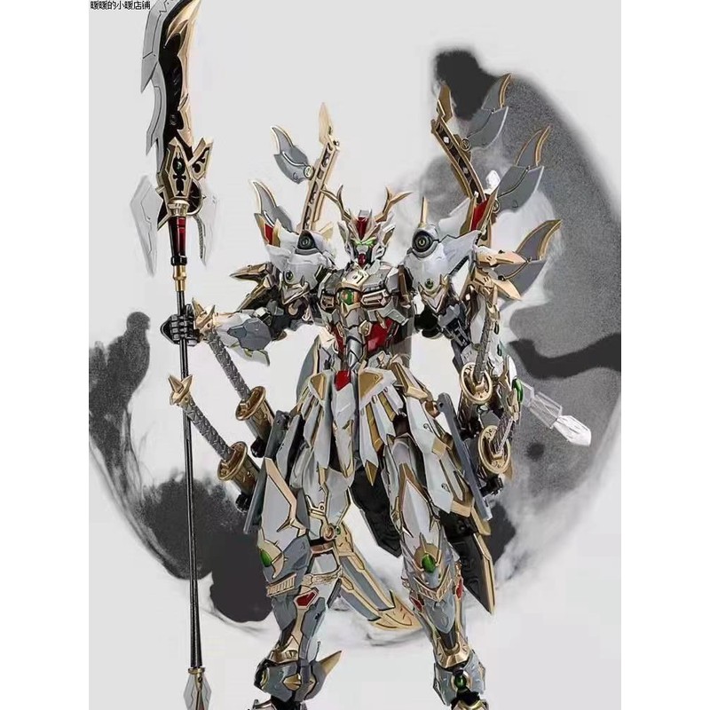 摩动核敖丙拼装高达模型曹仁吕布关羽白起以上帅气盲盒玩具礼物