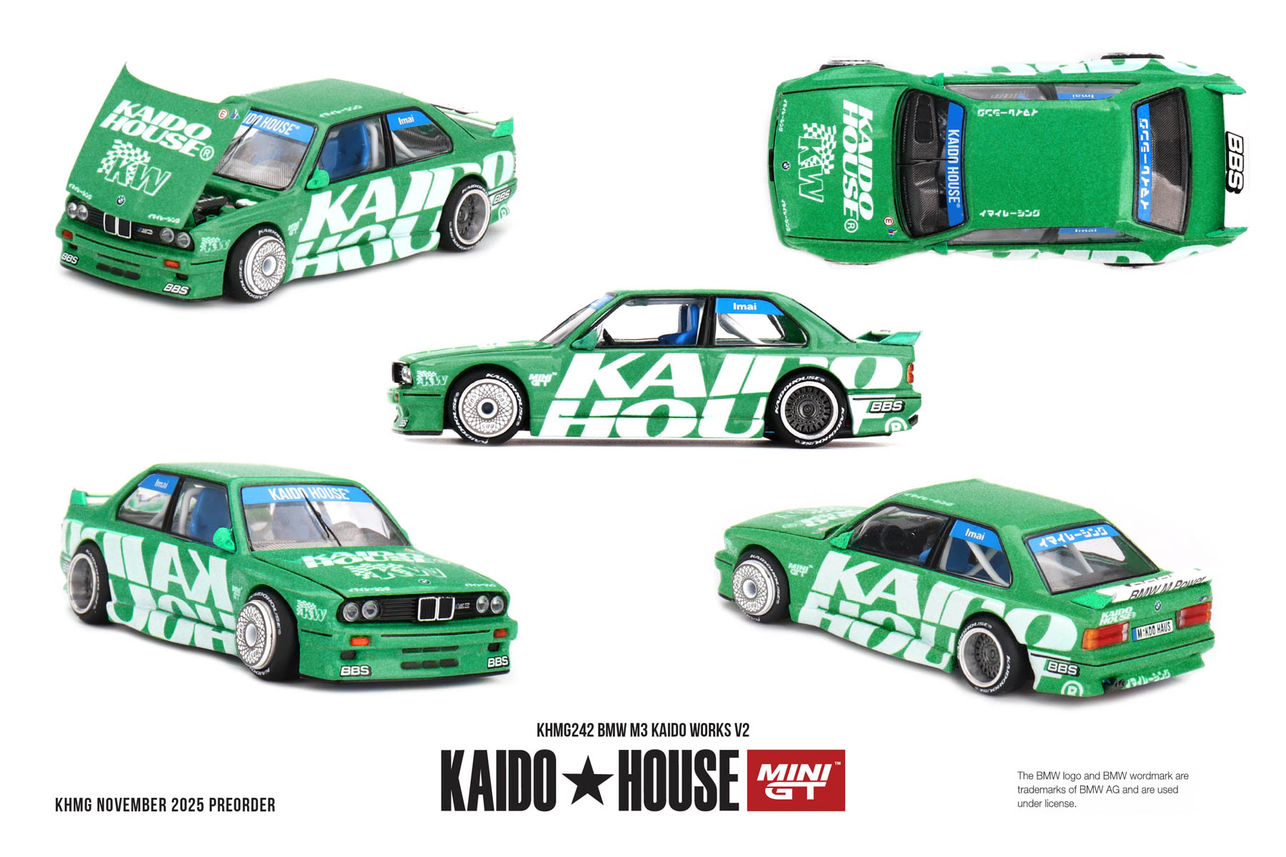 [顺丰包邮] MINIGT Kaido House 1:64 宝马M3 合金汽车模型 #242