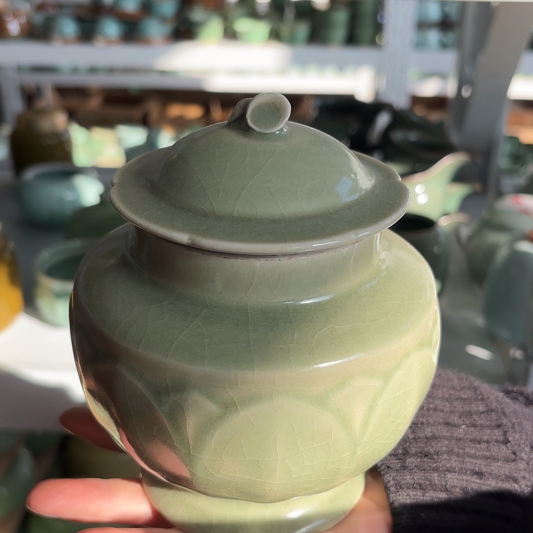 龙泉云间青瓷小米茶器