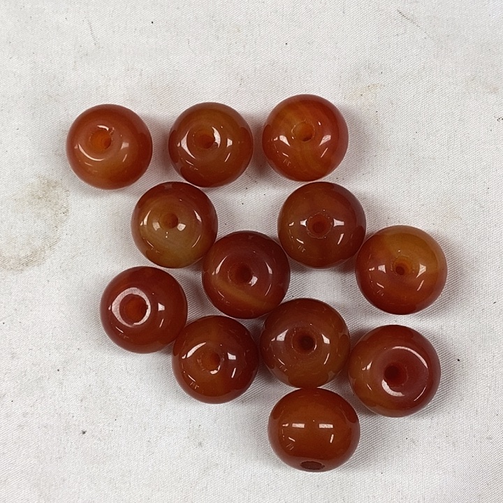 五***十玛瑙/玉髓未镶嵌手链十二颗一单