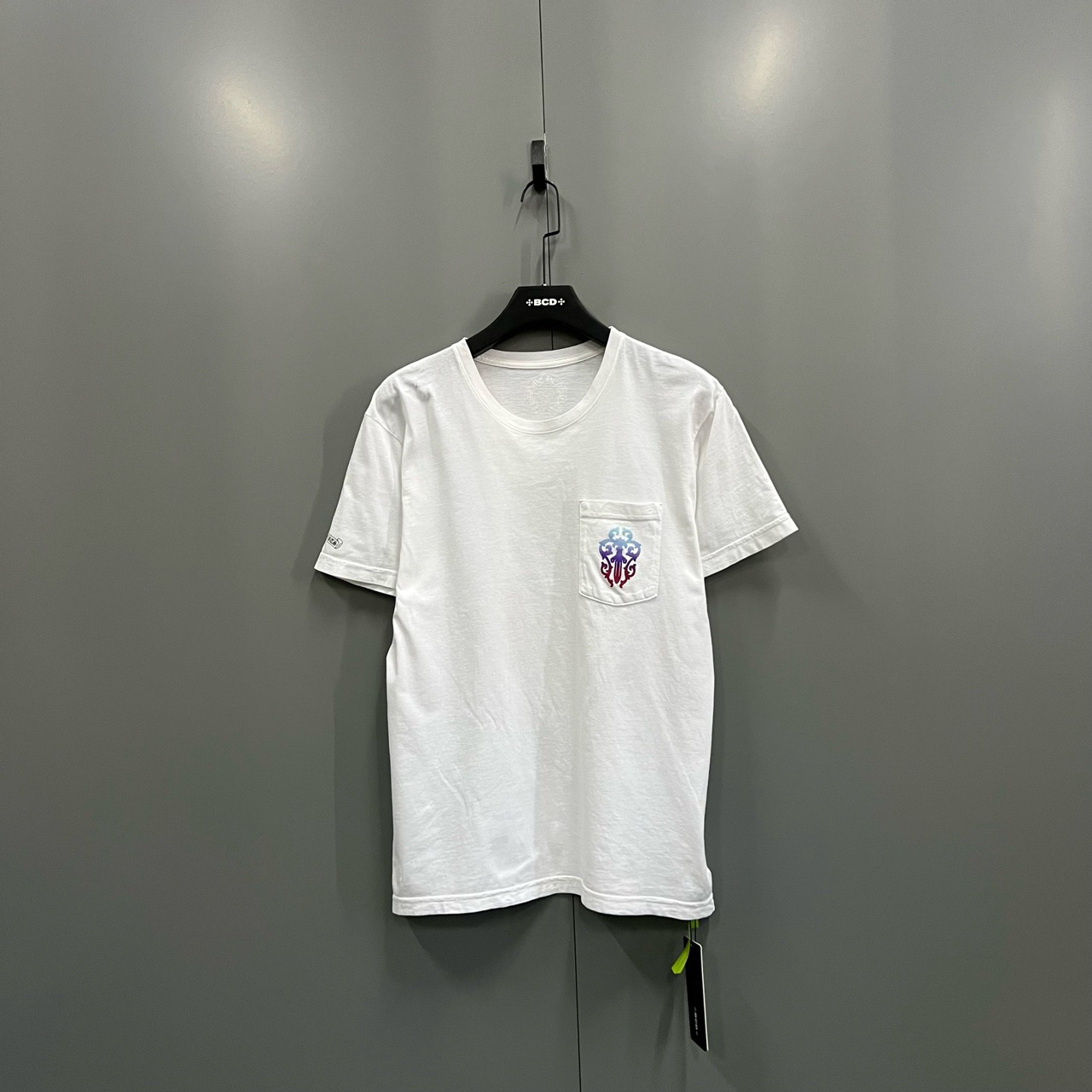 95新 Chrome Hearts/克罗心 （jp）121 渐变梵文马蹄印花短袖 L码/