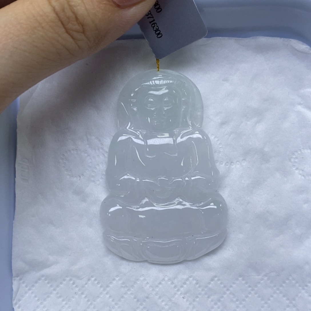 颈饰未镶嵌翡翠观音