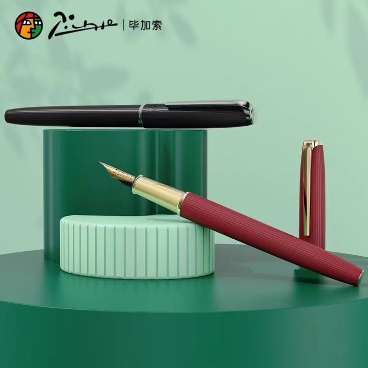 毕加索钢笔916自然系列硬笔男女情侣学生练字办公礼品铱金EF尖