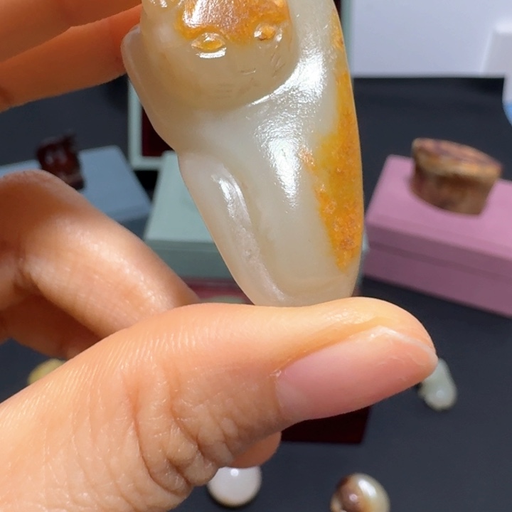 和田玉颈饰未镶嵌杰**长