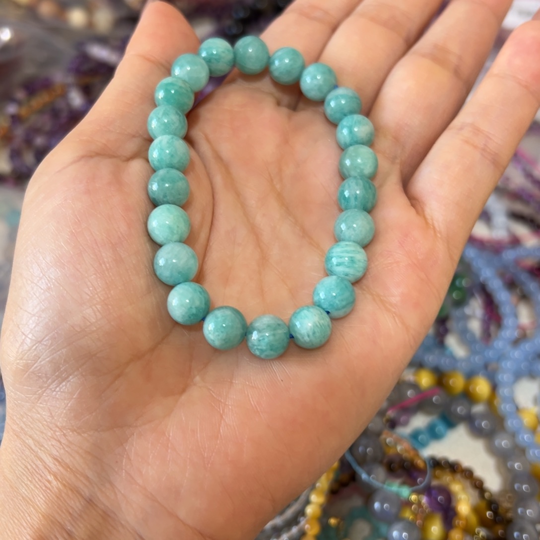 水晶手链未镶嵌天河石1