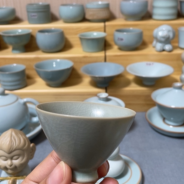 杯子陶瓷全品精工鸡心杯35ml