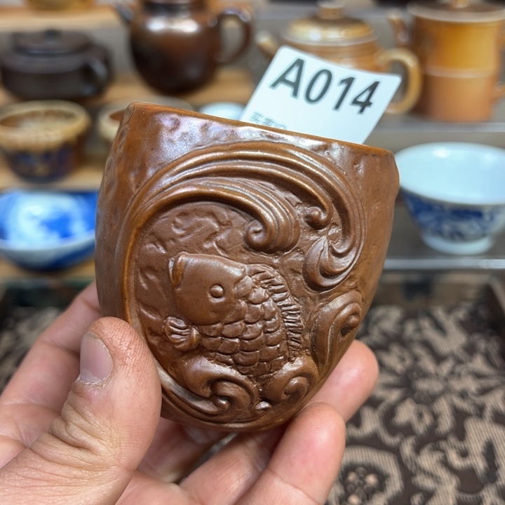 摆件014 景德镇手工柴烧茶器