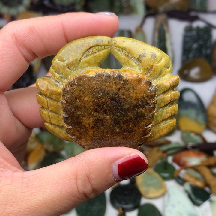 岫岩河磨玉（透闪石质玉）手把未镶嵌