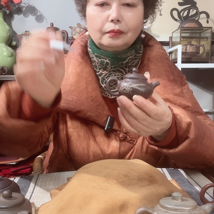 紫泥茶壶用*原矿紫砂壶