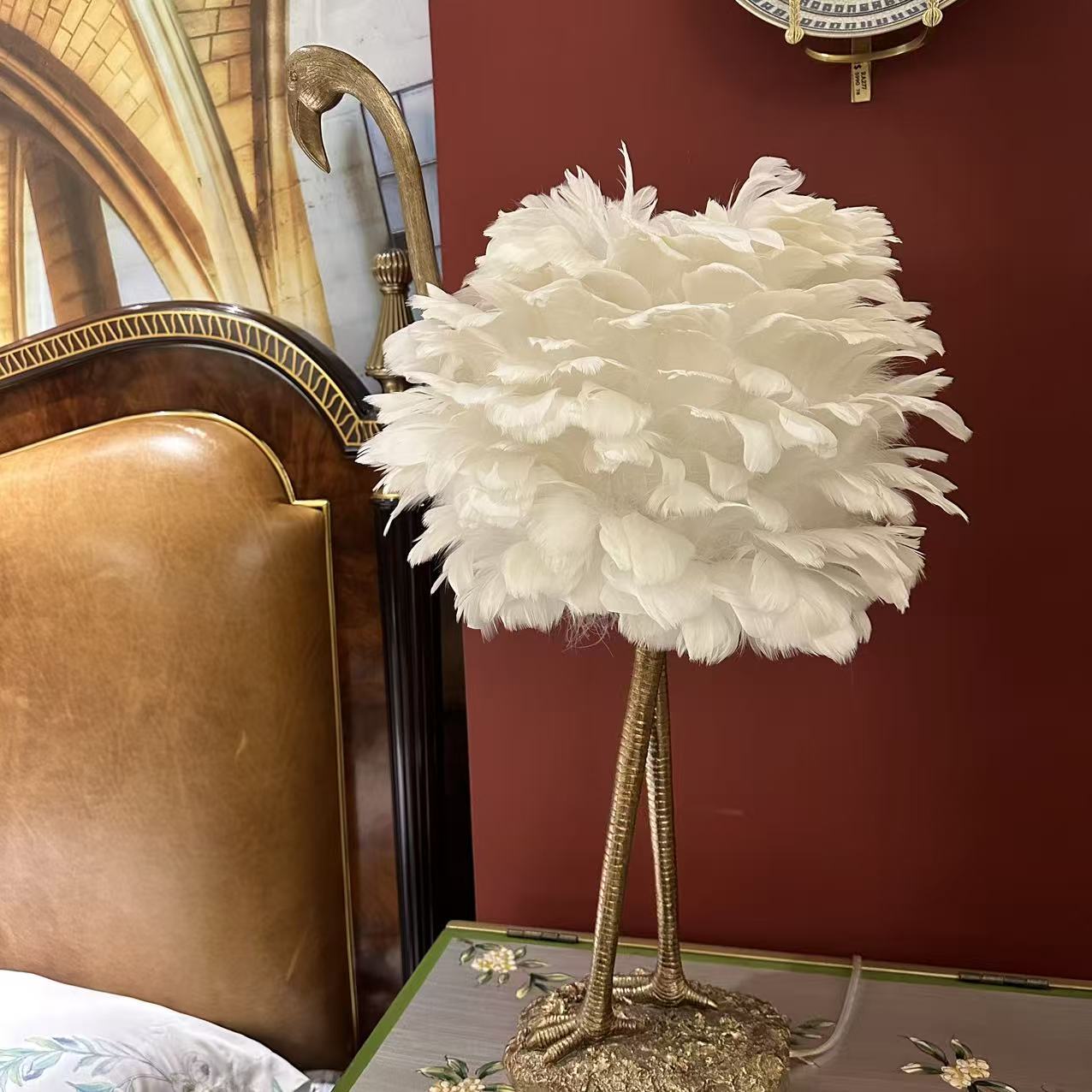 【欧美外单】EVAVP1591GLDWH火烈鸟台灯124号