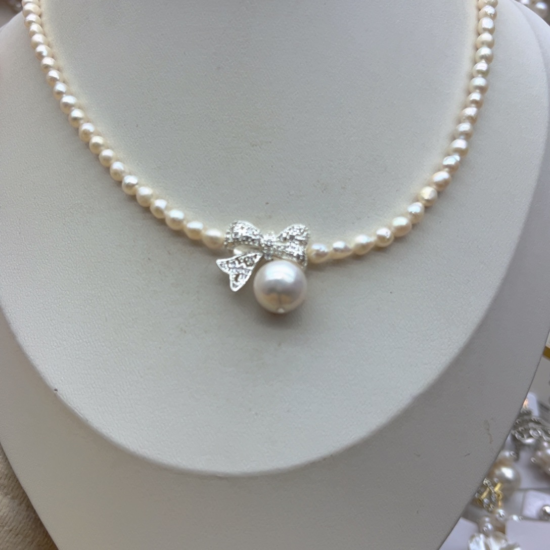 未镶嵌颈饰淡水珍珠