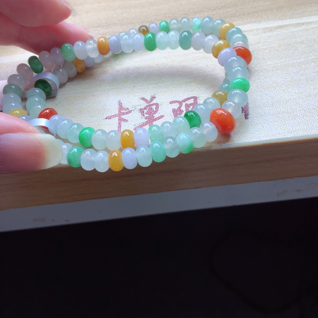 翡翠颈饰未镶嵌多样性发一条
