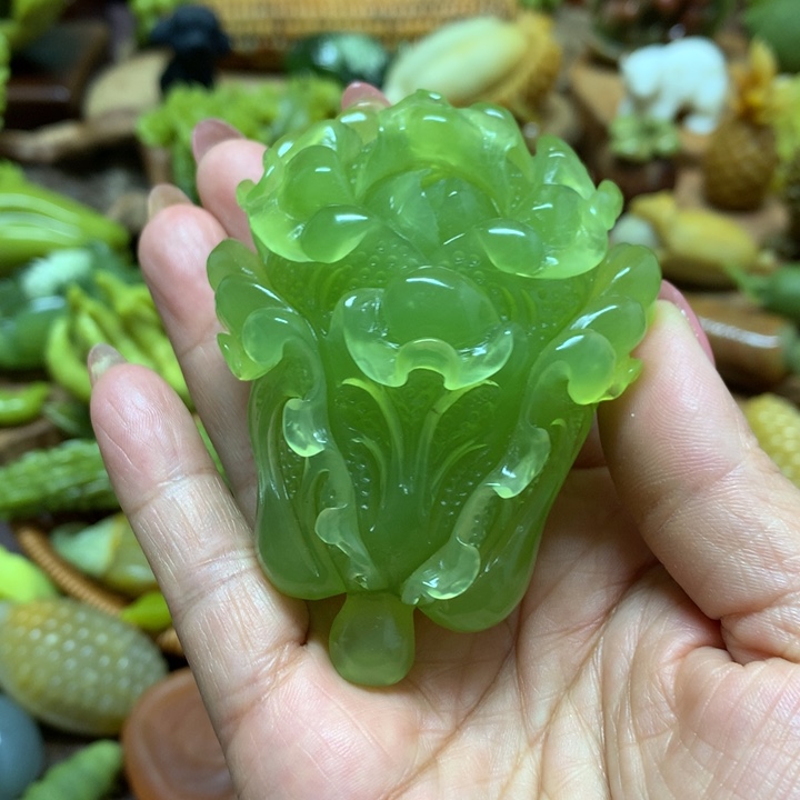 未镶嵌蛇纹石玉手把