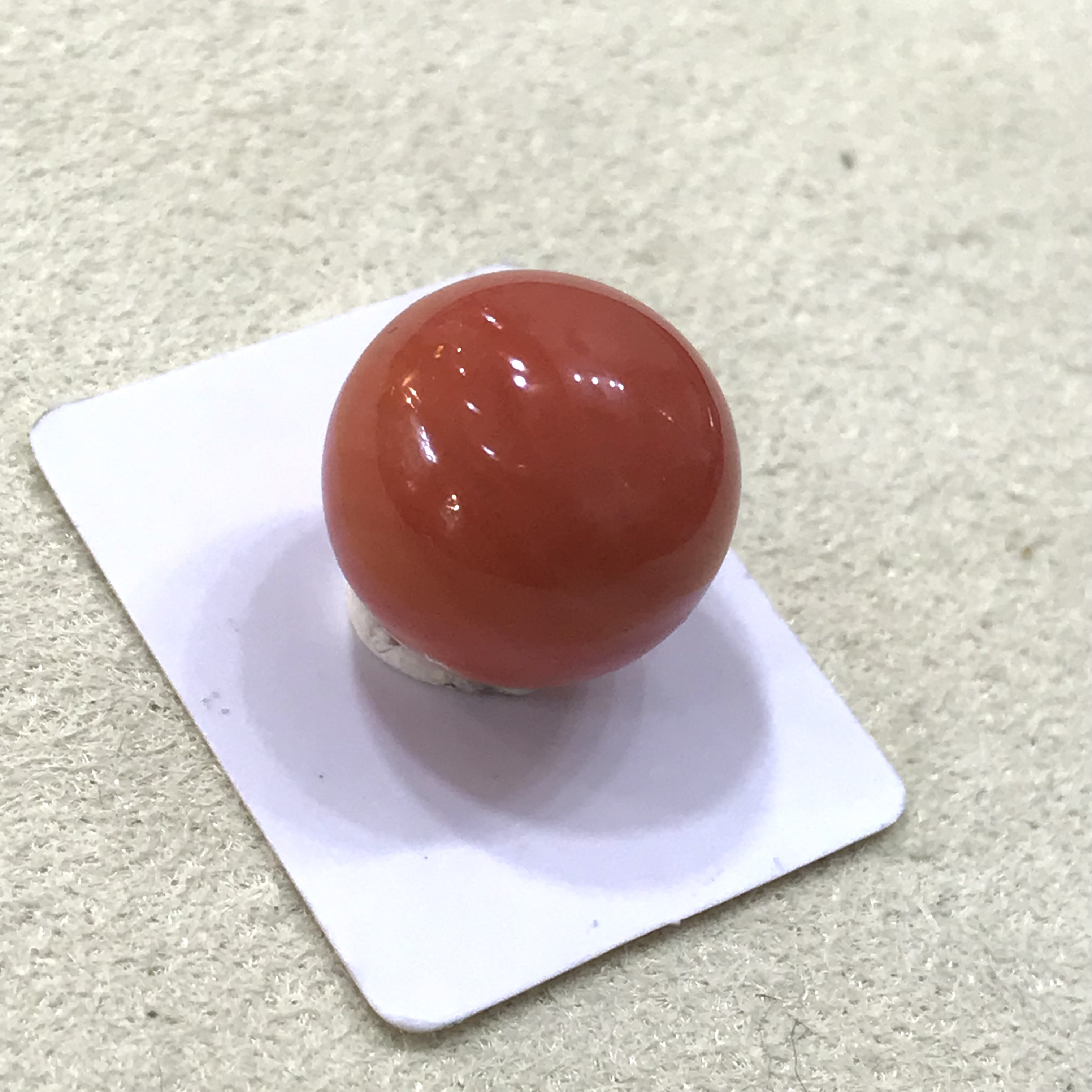 红珊瑚莫莫圆珠12.9mm