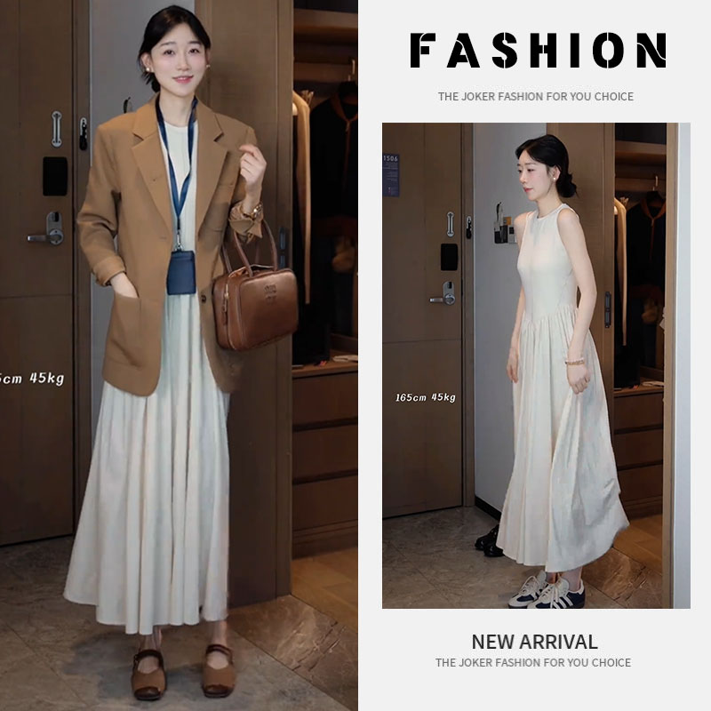 早春一整套女装2025新款韩版时髦洋气西装外套设计感连衣裙两件套