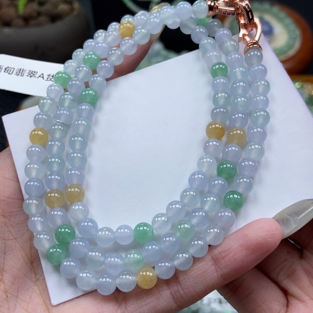 未镶嵌挂件翡翠珠链