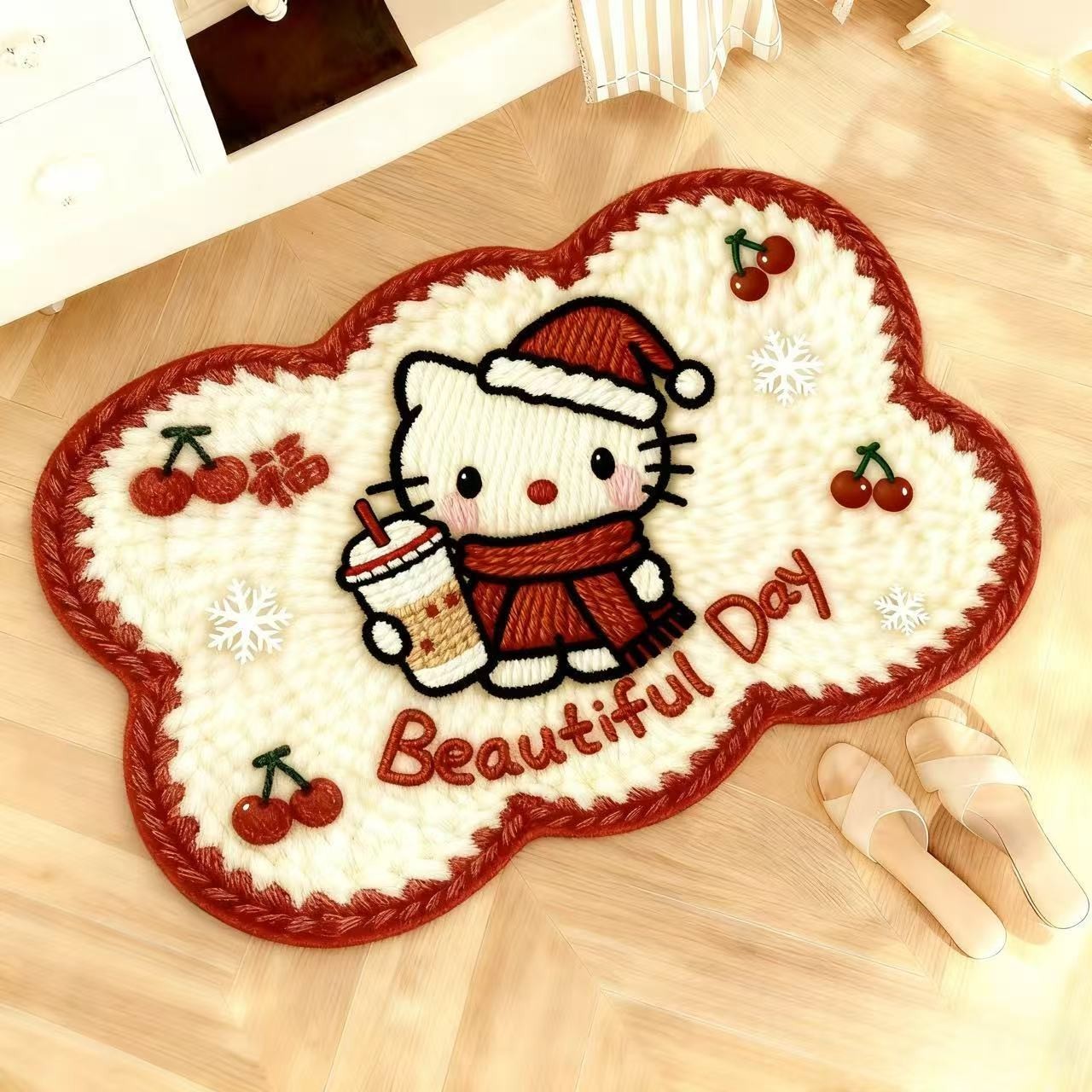 【爆款热卖】5D立体仿毛线平面硅藻泥地垫浴室防滑卫生间异形垫16