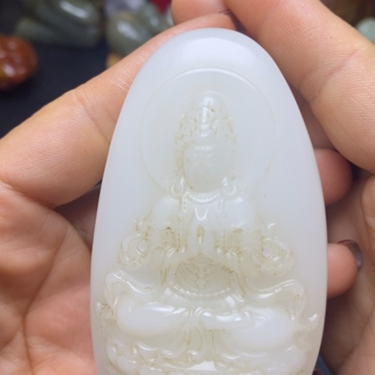 和田玉（糖玉）挂件未镶嵌