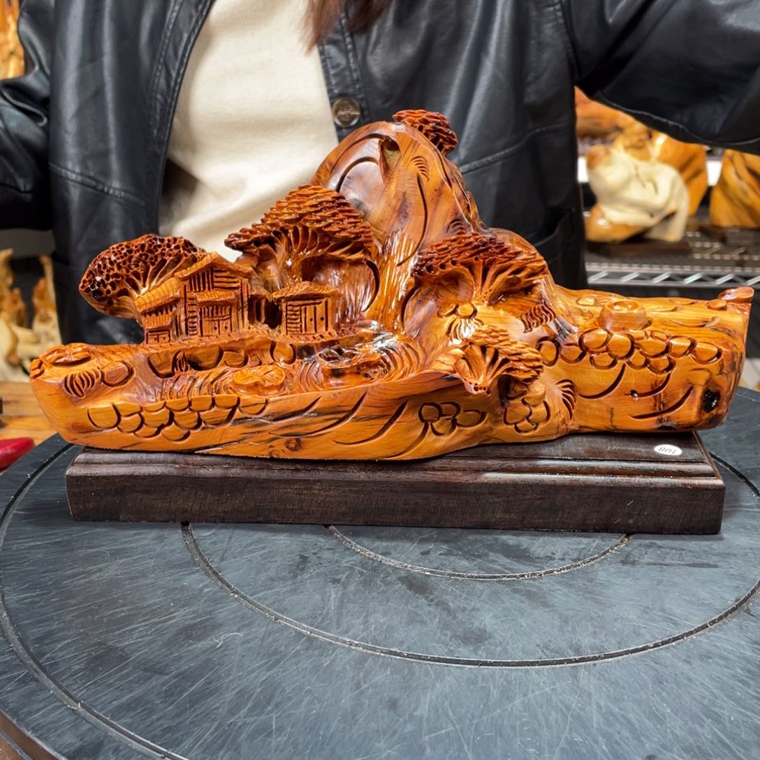 柏木（崖柏）山水倒流香送两盒香