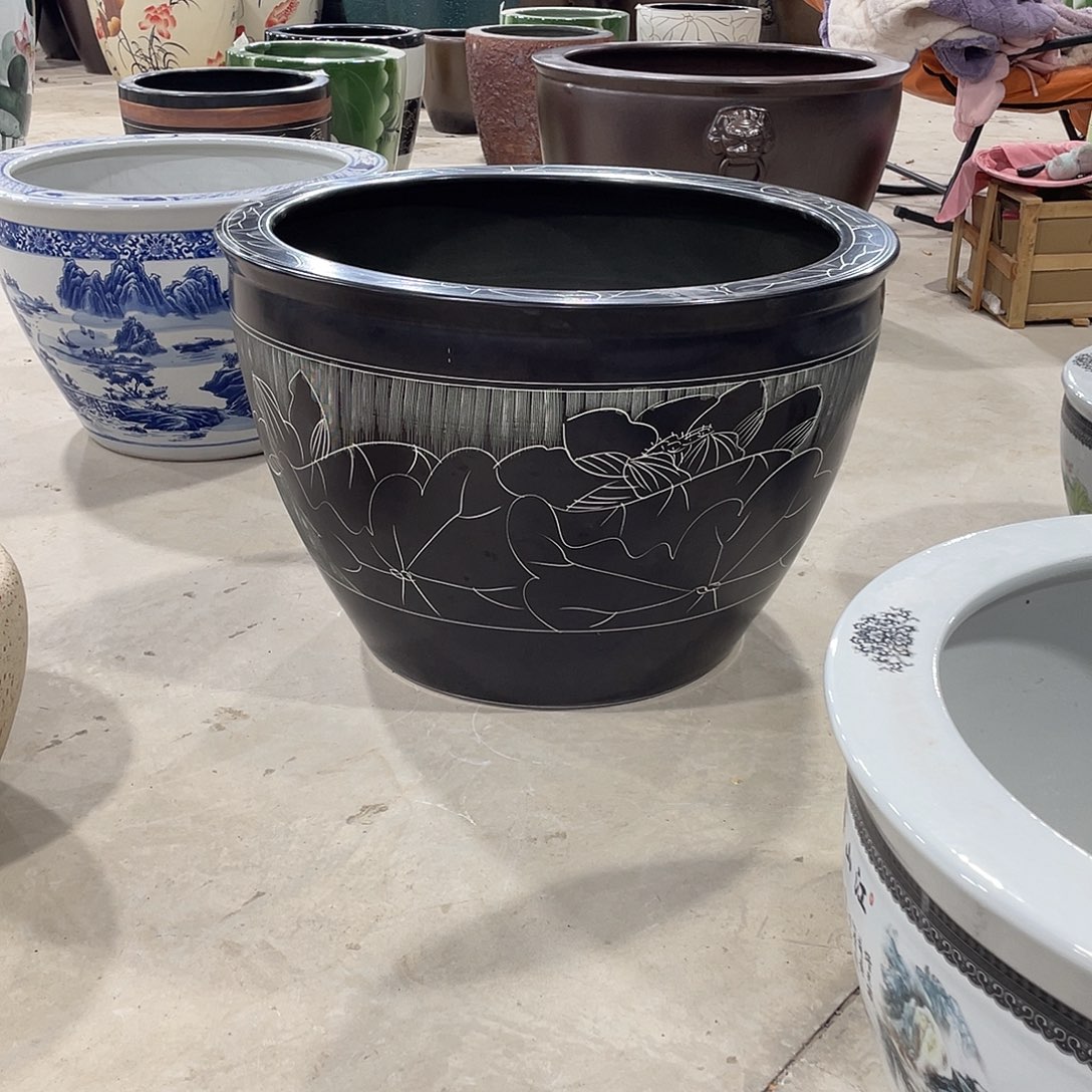 融***喜缸瓷器瓷器80高度50瓷器陶瓷