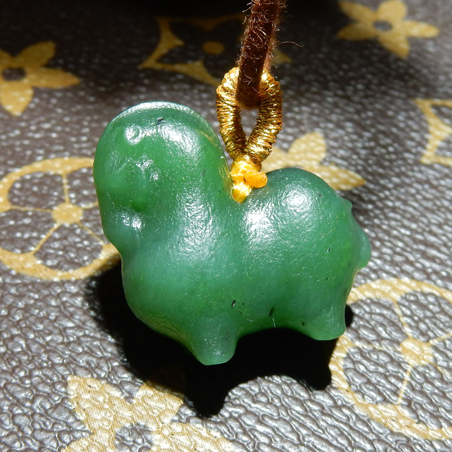 【和田玉老光小马吊坠】碧玉复古唐马款 国风多样性发货拍一发一