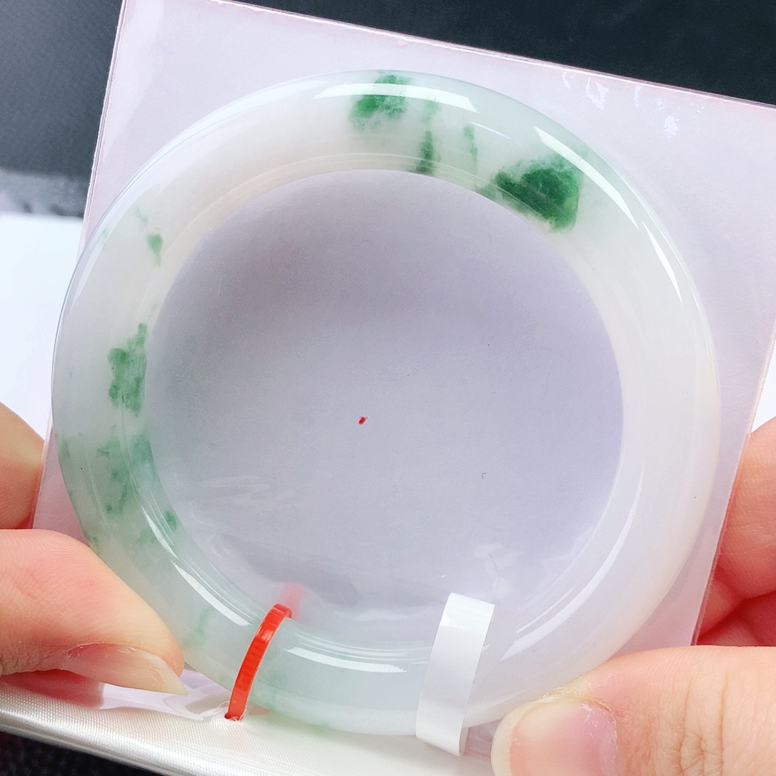 未镶嵌手镯翡翠55圈