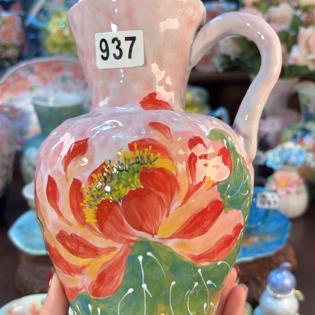 景德镇手绘高温釉下彩陶瓷茶具