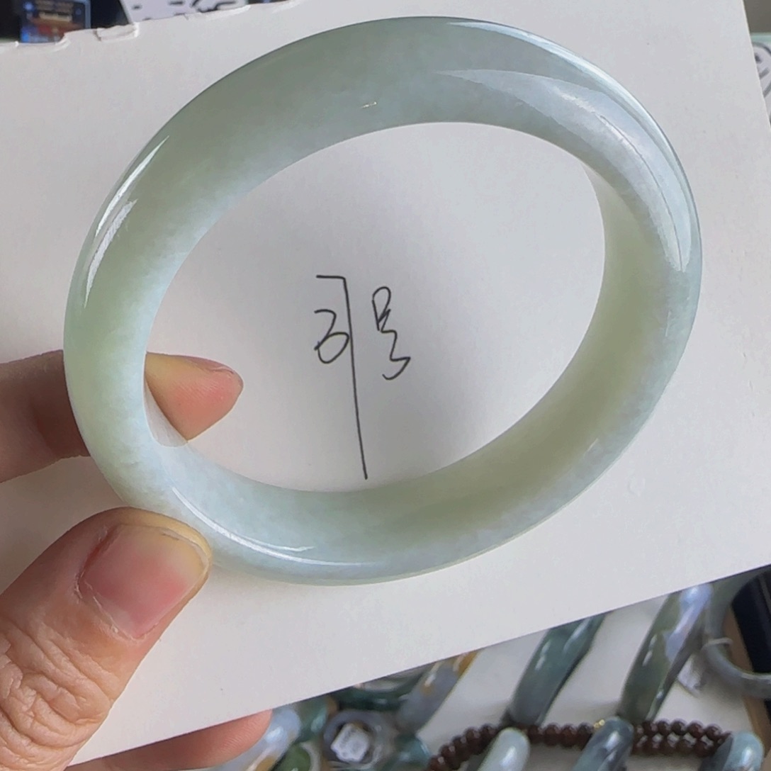 翡翠手镯未镶嵌天*给老坑58