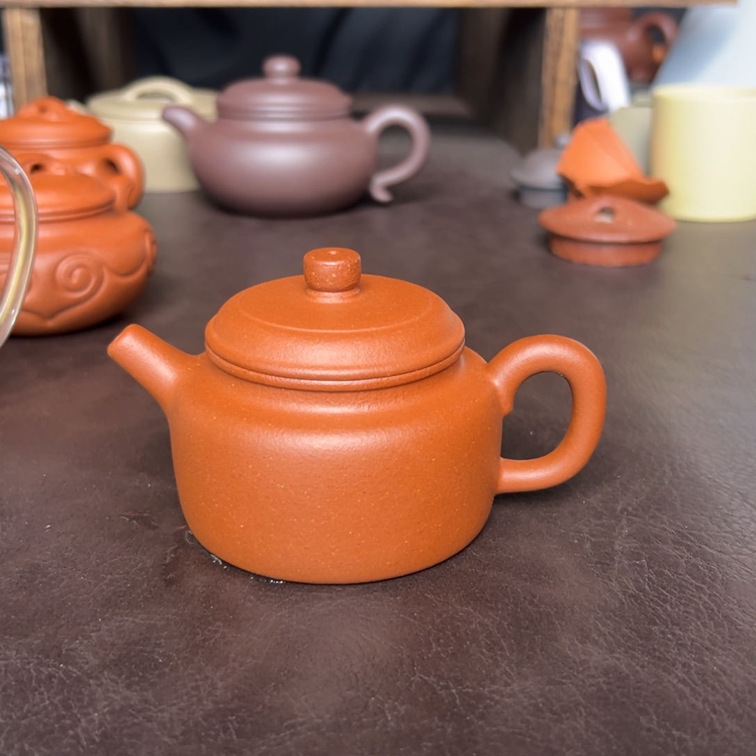 紫砂茶壶孤品不退不换，红降坡德钟150毫升