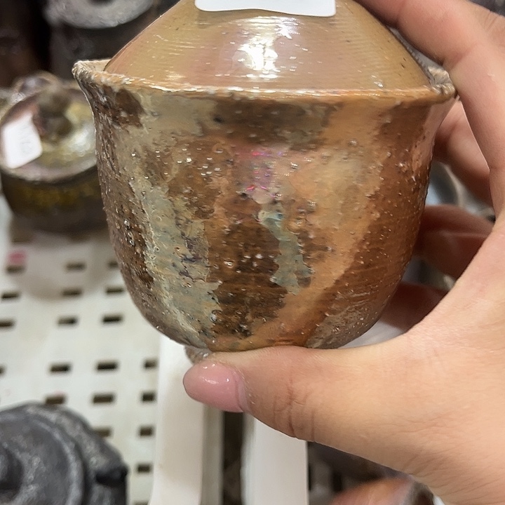 柴烧裸烧纯手工制作瑕