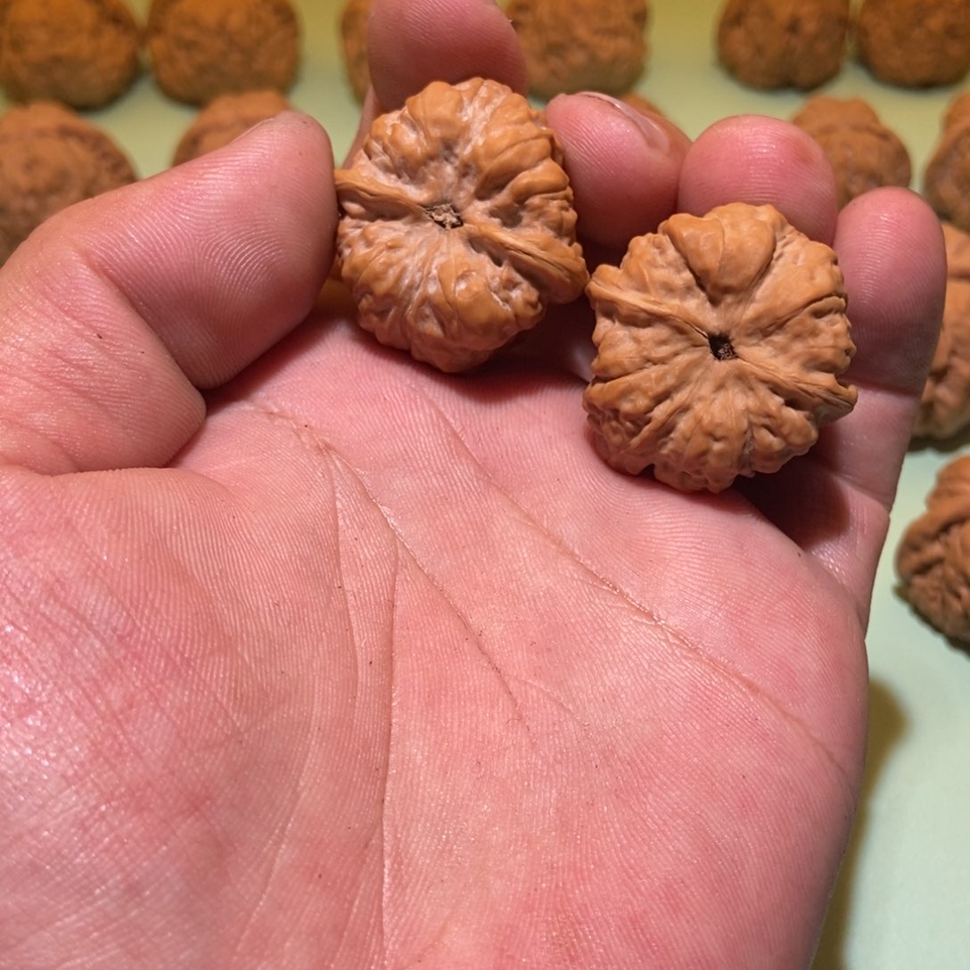 文玩核桃吊坠大*哥蛤蟆头33一对