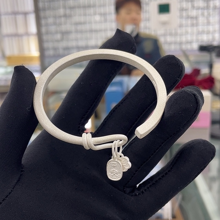 足银足银手镯足银