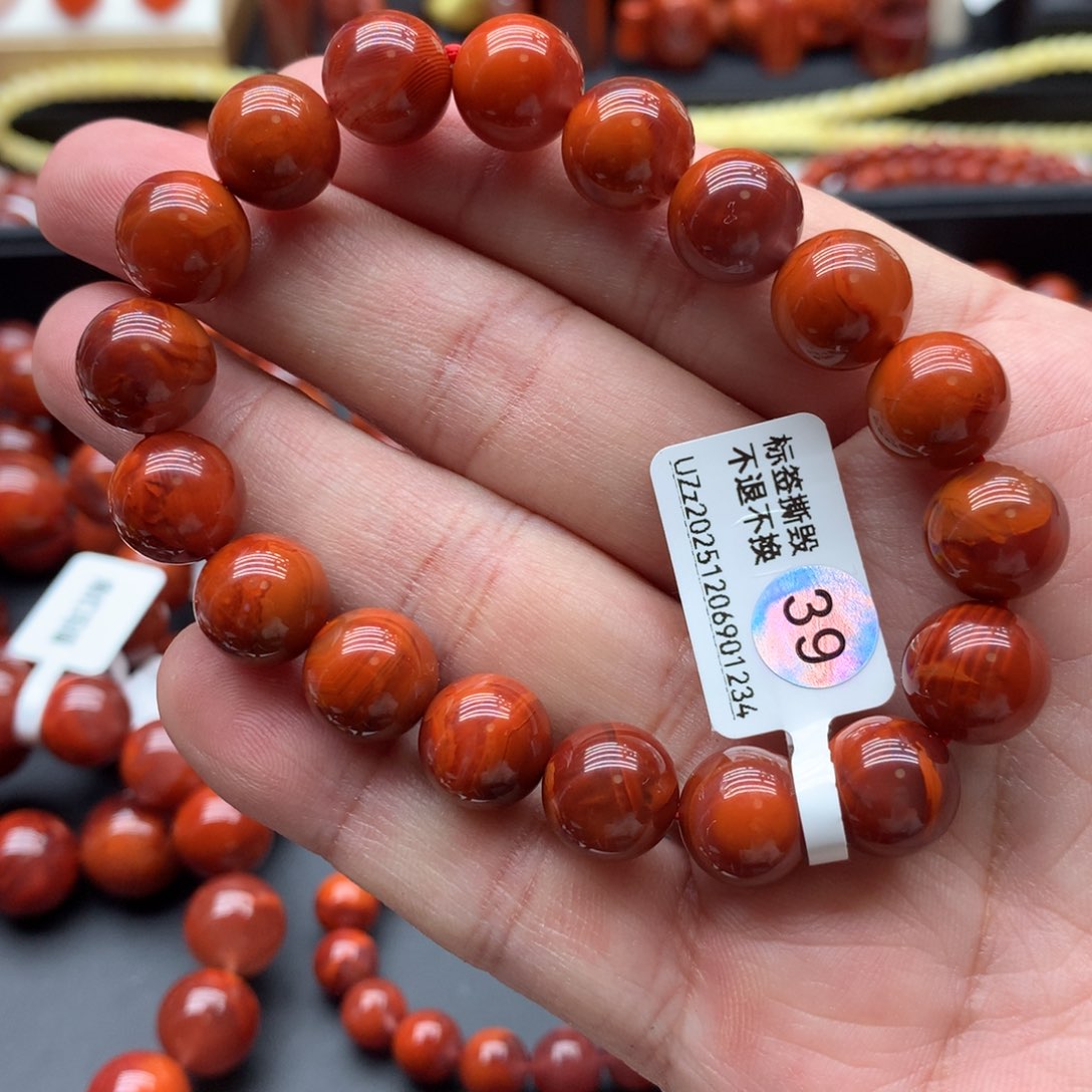 南红玛瑙手链未镶嵌