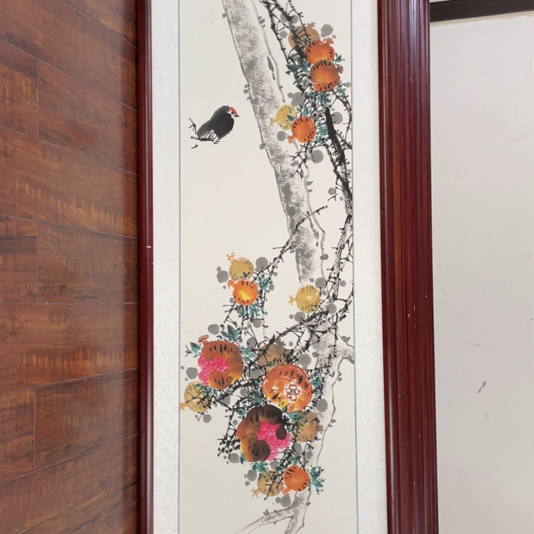 国画带框尺寸48*163厘米