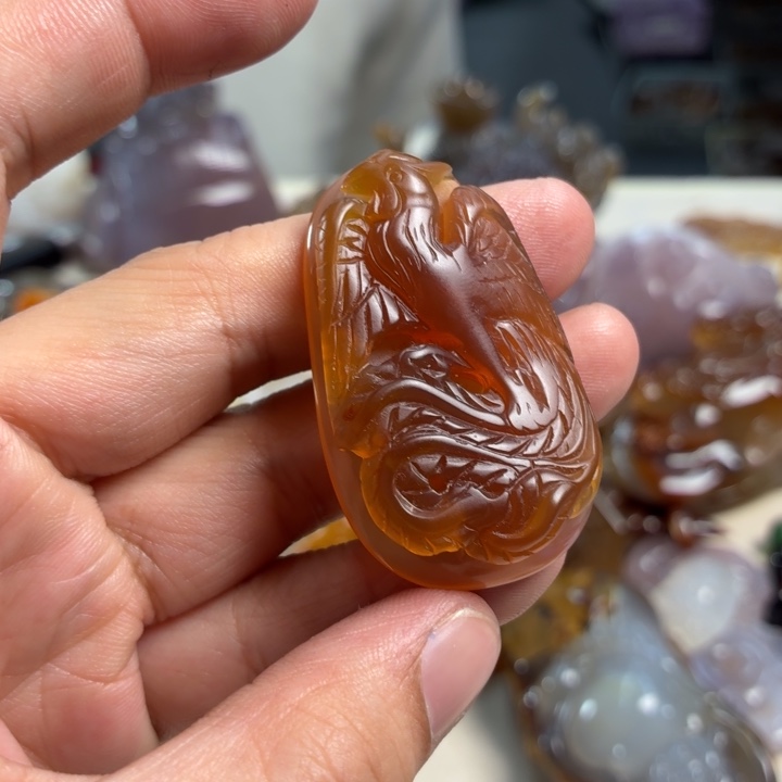 玛瑙/玉髓未镶嵌吊坠(不含链)