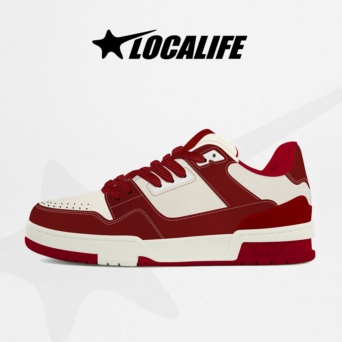 2024新款红色鞋子厚底潮鞋冬季百搭板鞋复古男鞋男款潮流经典