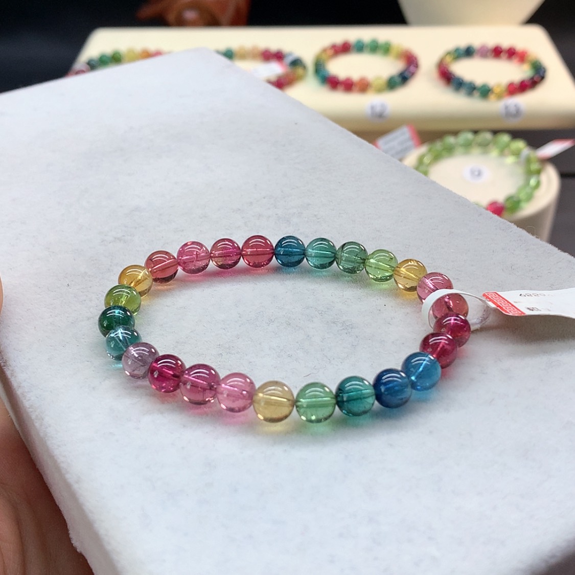 【闪购商品】未镶嵌手链碧玺荧光色标单圈7