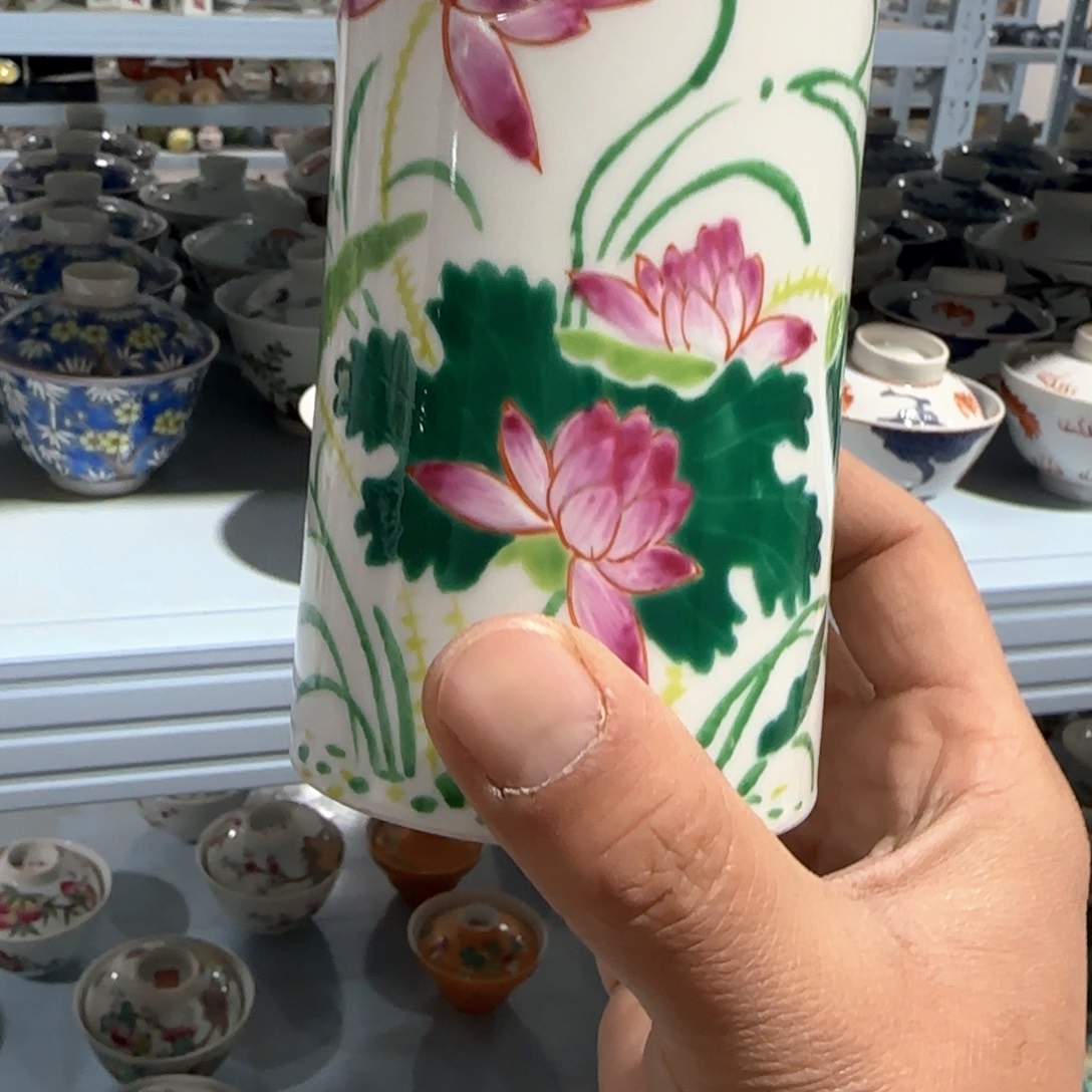 瓷片摆件手绘瓷器全部处理了吧