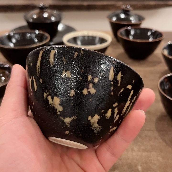 茶盏火**?吉州窑柴窑杯