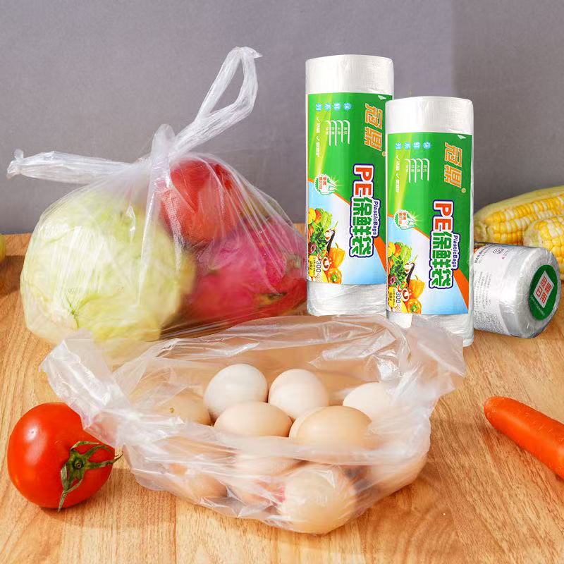 保鲜袋背心式家用冰箱专用加厚一次性手提袋冷冻食物点断式密封袋