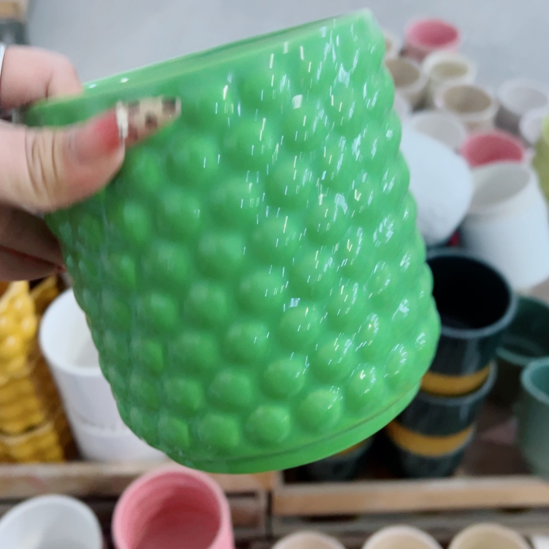 有孔，陶瓷花盆满10米包邮发货