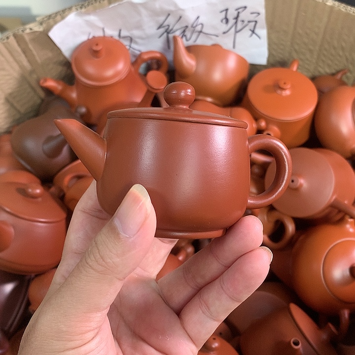 茶壶紫砂原矿朱泥茶具茶壶家用120