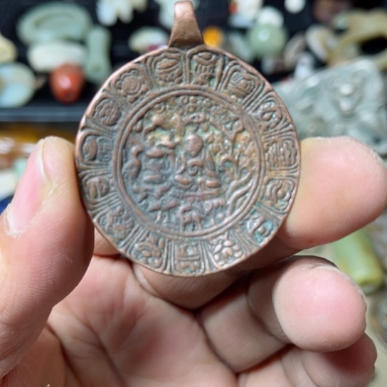 铜九宫摆件和青铜铜